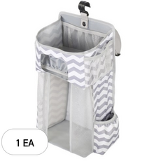 다용도 기저귀보관함 물결패턴, 1개, 그레이