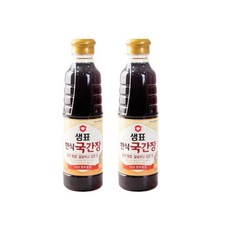 샘표 한식국간장 500ml 2개 불고기 엄마손맛, 1세트
