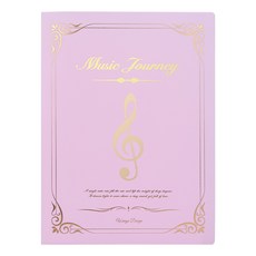 樂譜夾學生曲譜書夾子活頁琴譜A4資料冊插頁檔袋鋼琴歌曲譜子夾, 1個, 粉金X5份:20頁