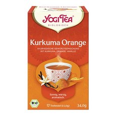 독일 요기티 터메릭 오렌지 허브차 티백 YOGI TEA, 5개, 2g, 17개입