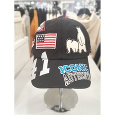 [지프키즈] 지프 멀티그래픽 볼캡 모자 블랙 KO0GCU025