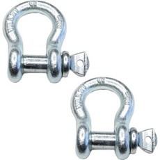 4개 묶음 1/2인치 아연도금 용접 강철 앵커 셰이클 나사형 핀, 2, 2