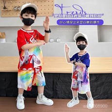奧特曼衣服男童服裝短袖套裝2025新款運動兒童夏季炸街網紅兩件套