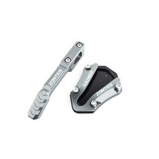 ZONTES 368g 오토바이 사이드 스탠드 확장 패드 1세트 고강도 알루미늄 CNC 가공, 1개, 티타늄