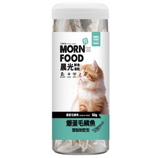 韓國製造 拿鐵貓花花 MORN FOOD 貓鮮食凍乾 9種口味 貓凍乾 貓零食, 1個, 晨光貓｜爆蛋毛鱗魚 50g