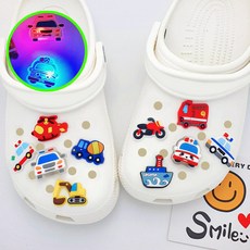 비츠톡톡 LED 야광 탈것 자동차 비행기 파츠 참 세트