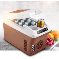 차량용 미니 냉장고 소형 가정용 겸용 대형 화물차 12V 24V, 4_냉장25L블랙디지털3개통합, 25L