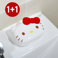 헬로키티 물빠짐 비누받침대, 화이트, 2개