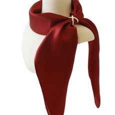 여성을위한 패션 헤어 스카프 단색 작은 랩 귀여운 손수건 실크 새틴 가방 여성 70*70cm 목 스카프