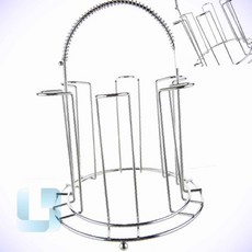 더에스 6구 컵홀더 머그컵걸이 컵거치대 스텐컵걸이