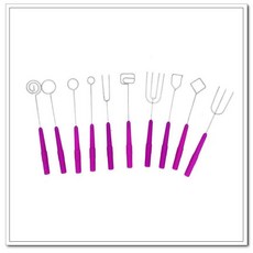 不銹鋼巧克力裝飾叉子 10件套, 詳見包裝, 詳見包裝