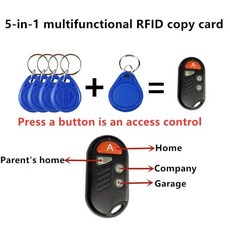 RFID 다중 키팝 UID 변경 가능 카드 태그 125khz T5577 EM ID 쓰기 IC 13.56Mhz 1k S50 4 in 1 1 개/로트, 03 4 UID 1 T5577, 1개
