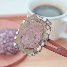 [수가성오메기떡] 덜 달아 맛있는 제주 오메기떡, 통팥 선물포장, 25개, 55g