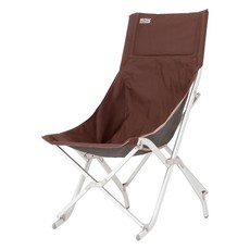NEUTRAL OUTDOOR 롱 하이백 접이식 캠핑 의자, 브라운, 1개 브라운, 1개