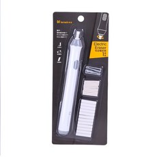 조정 전기 고무 지우개 리필 스케치 지우기 학교 문구 용품 배터리 전원, white, 1개