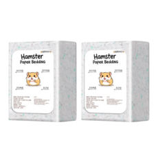 햄찌세상 종이베딩 햄스터베딩 소동물 그린, 2개, 450g
