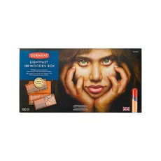 時代中西畫材 Derwent 德爾文 LIGHTFAST 油性色鉛筆 100色木盒裝, 1個