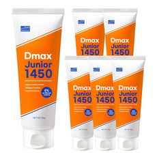 듀오솔루션 디맥스 주니어1450 민트향 어린이치약, 80g, 6개