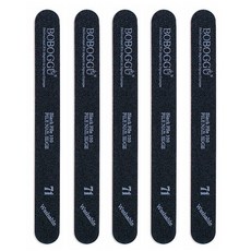 BOBOGGU 專業指甲銼刀 強度 100 71, 黑色, 5個