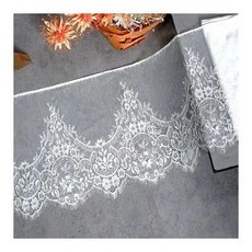길이 3 미터 폭 30 센티미터 단면 속눈썹 레이스 원단 diy 의류 슬리브 스커트 접합 홈 섬유 장식, 1개