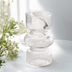 앞날앤 인테리어 오브제 투명 유리 꽃병 화병