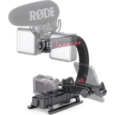 Zeadio 지아디오 비디오 핸드헬드 스테빌라이저 트리플 콜드슈 핸들 그립과 스마트폰 홀더 360° 볼 헤드 마운트 모든 카메라 스포츠 DSLR 호환, 1개