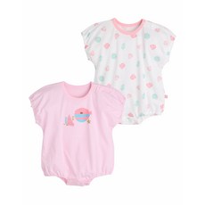 모이몰른 25년여름 스캘럽반팔바디슈트2종세트M252BUN11P 이월 세일~시원하고 통기성 좋은 쿨에버 원단의 2종 바디슈트