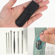 업위드 6P 귀이개 세트 귀지제거기 귀파개 귓밥제거, 그린