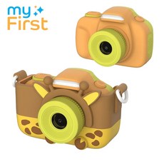 myFirst Camera 3 兒童相機 1600萬畫素雙鏡頭 可愛造型 趣味濾鏡 兒童節禮物首選, 黃色, 1個