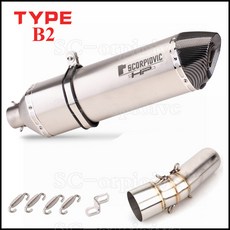 오토바이 배기 수정 이스케이프 모토 탄소 섬유 머플러 슬립 온 미드 링크 파이프 BMW F800GS ADV F650GS F700GS F800GT F800R 용, 1