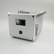 全鋁合金功放 美標電源插座濾波器外殼 多用途工控充電器機箱, 1個, 機箱白(不配電源座)