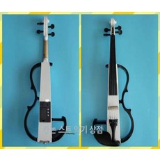 전자 바이올린 연습용 취미용 레슨용 무소음 사일런트, 1개, 블랙 화이트, 기본 모델명/품번