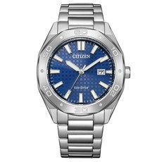 CITIZEN 星辰 光動能八角形格紋面手錶 週年慶送禮推薦 BM7630-80L