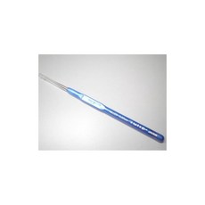튤립 무늬가 달린 레이스 바늘 25호 블루 알루미늄 더블 포인트 바늘 0.35mm, 1개