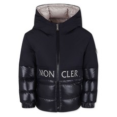 몽클레르 앙팡 로고 패치 패딩 재킷