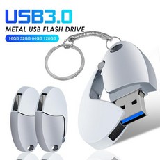미니SD카드 금속 USB 30 플래시 드라이브 회전 드라이브 실제 용량 열쇠고리 포함, 32GB, silver USB 3.0, 1개