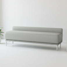 피피포피 카론 대기의자 병원 약국 대기실 로비 소파 3인용, 1개, 그레이