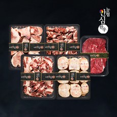 [농협안심한우] 꼬리반골2kg+우족2kg+사골2kg+잡뼈2kg+사태600g 모듬세트, 1개, 단품