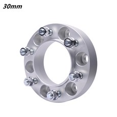 허브스페이스 휠 엠버 스페이서 6x139.7 CB 106.1 도요타 랜드 크루저 프라도 하이럭스 레보 비고 단조 알루미늄 합금 2 개 듀얼, [03] Silver Speace 30mm