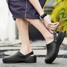 EVA 논슬립 남녀공용 출퇴근 가능 디자인 조리화 슬리퍼 작업화 주방신발 식당/조리사/외식업 필수