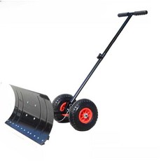 바퀴형 넉가래 제설 농장 밀대 서까래 눈삽 청소 장비 기둥, 1개