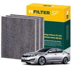 하이필터 기아 자동차 K5 활성탄 에어컨필터, 3개, K5 (TF) HI-B002