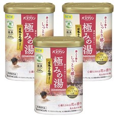바스크린 키와미노유 마음을 채우는 꽃 향 유백색 탕, 3개, 600g