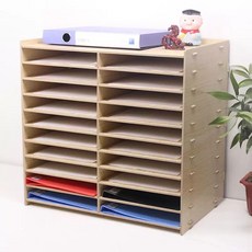 지류함 종이 수납장 서류 정리함 보관함 서류함, A. 통나무