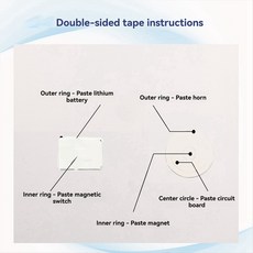 GC06 녹음 가능한 사운드 모듈 녹음 인사말 카드 크리스마스 생일 카드 음악 커버 벽 다운로드 음성 모듈, 그림처럼