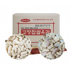 선물용 명절 감사 쑥 설 유과 혼합 대용량유과 찹쌀 한과 3.4kg, 1개, 찹쌀유과 3.75kg