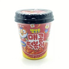 뽀로로 매콤 떡볶이 껌 세계 수입 추억 옛날 과자 스낵 젤리 츄잉 캔디, 120g, 8개