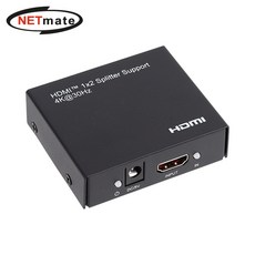 강원전자 넷메이트 NM-PTP12C 4K 지원 HDMI 1:2 분배기, 1개