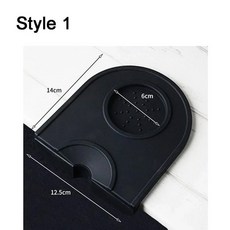 실리콘 젤 커피 탬퍼 매트 에스프레소 실리콘 탬퍼 매트 바리스타 도구용 실리콘 탬핑 패드 홈 키친 바 커피, Black-Style 1