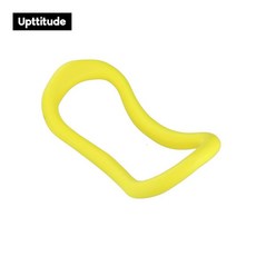 Upttitude 요가링 탄력 등 기구 어깨 마사지 스트레칭 젠링 전신 라인, 1개, TPE 탄력 요가 링 연노랑